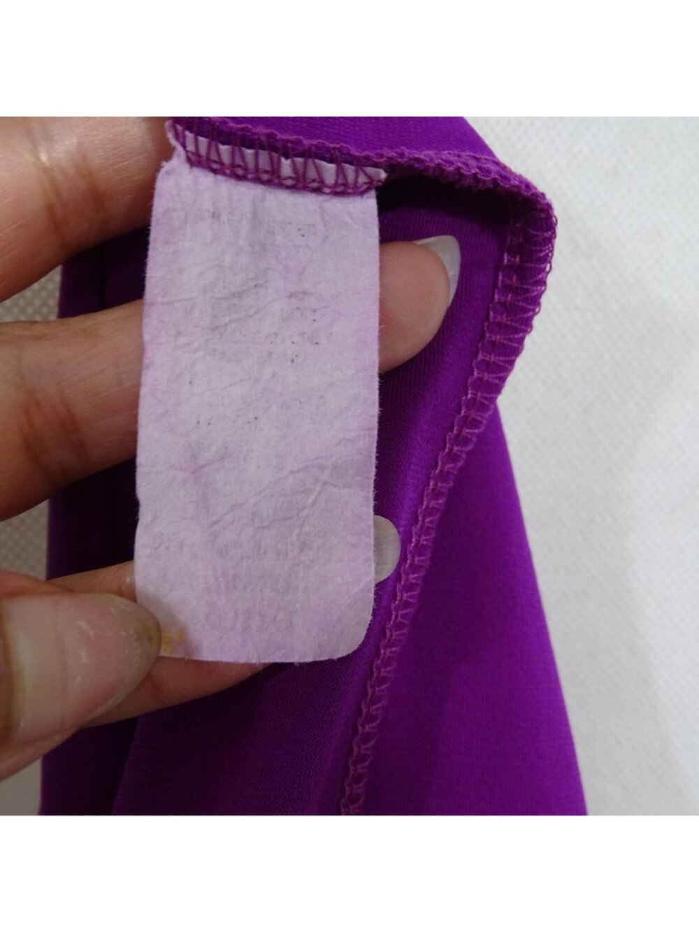 Symphony Sleeveless Purple Bodycon Sheath Dress Women Size L Laser Cut Back Y2K - Picture 6 of 9